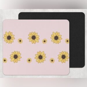 Pink Sunflower Mouse Pad